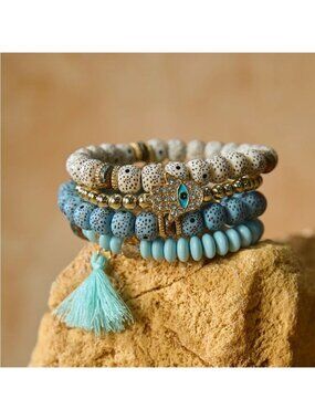 Beaded Bracelet Set Q481
